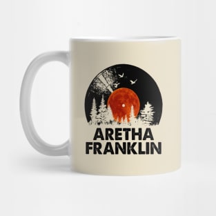 Aretha Name Record Music Forest Gift Mug